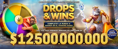 Banner promocional de Drop & Win en 1xSlots Casino